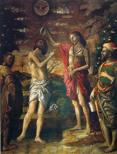 Baptism of Christ by Andrea Mantegna